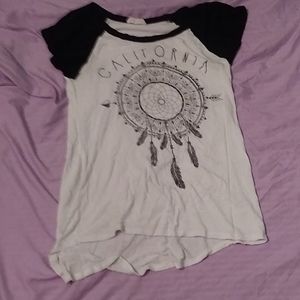 Black and white tee shirt